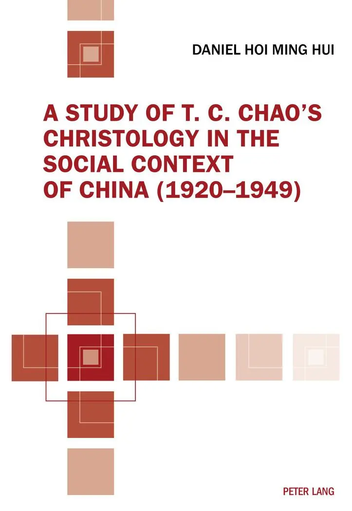 Cover: 9783034328029 | A Study of T. C. Chao's Christology in the Social Context of China...