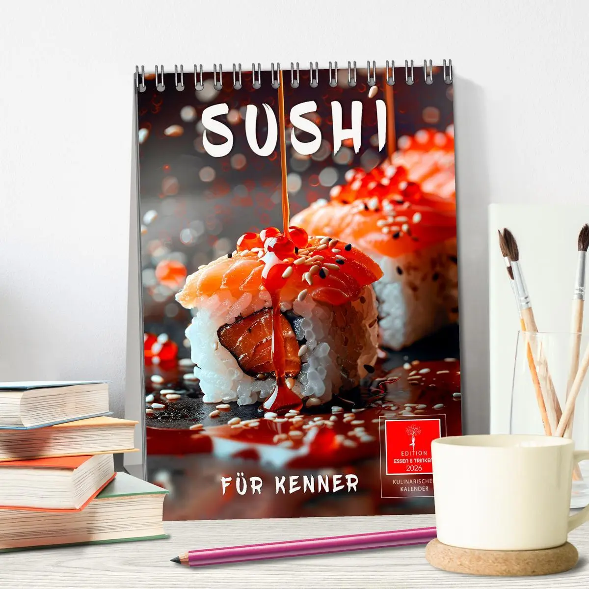 Bild: 9783516248029 | Sushi für Kenner (Tischkalender 2026 DIN A5 hoch), CALVENDO...