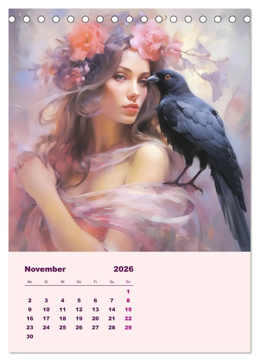 Bild: 9783516318029 | Elfen mit Krafttieren. Zauberhafte Lichtwesen (Tischkalender 2026...