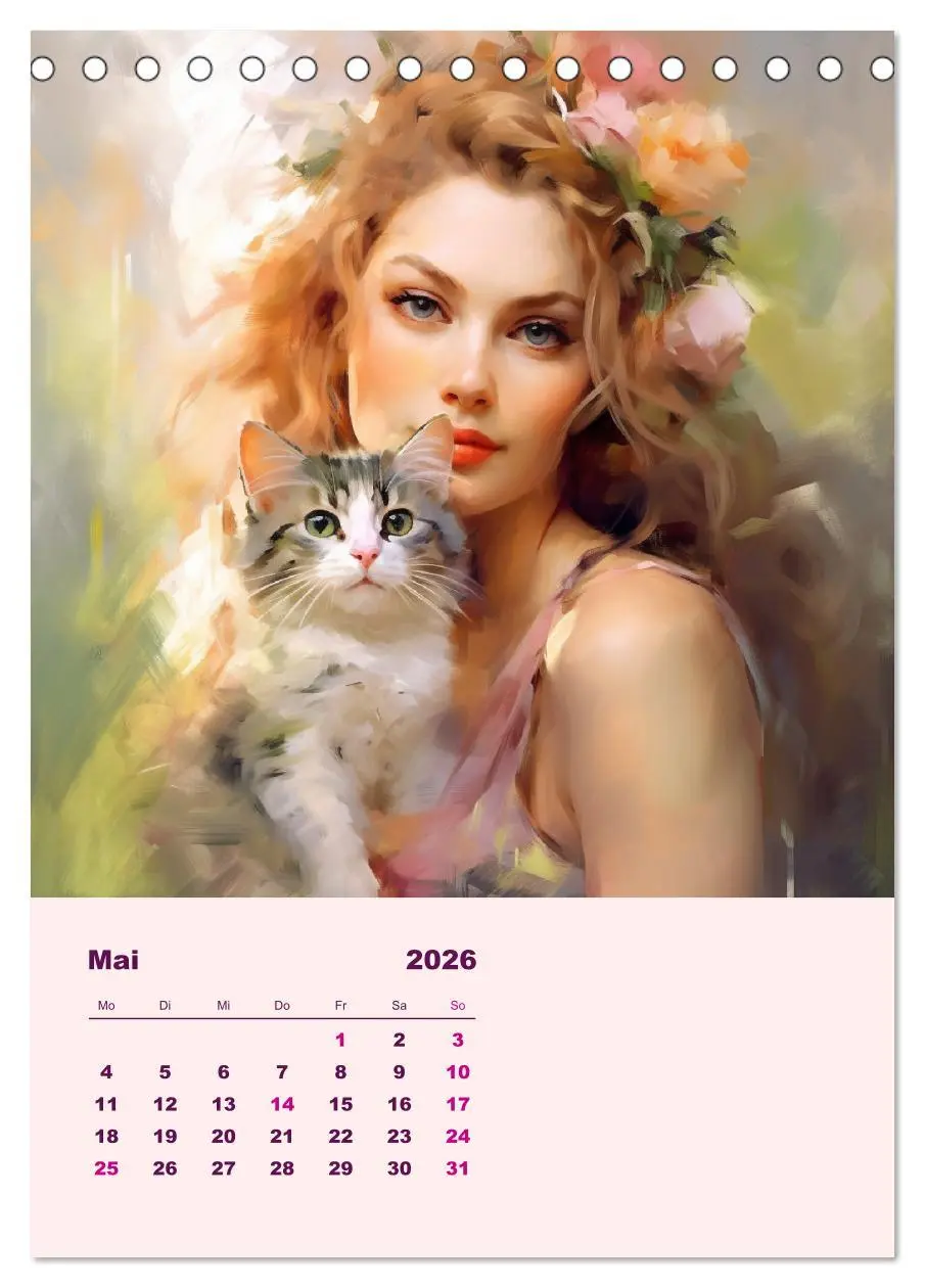 Bild: 9783516318029 | Elfen mit Krafttieren. Zauberhafte Lichtwesen (Tischkalender 2026...