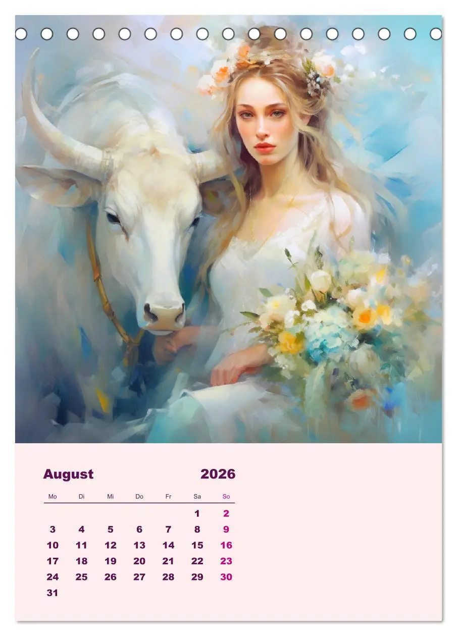 Bild: 9783516318029 | Elfen mit Krafttieren. Zauberhafte Lichtwesen (Tischkalender 2026...