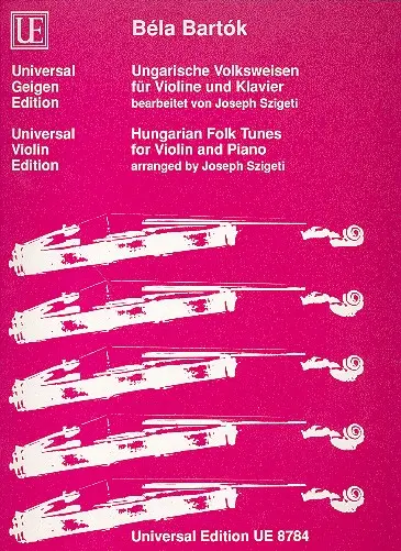 Cover: 9790008048029 | Ungarische Volksweisen | für Violine und Klavier. | Béla Bartók | Buch
