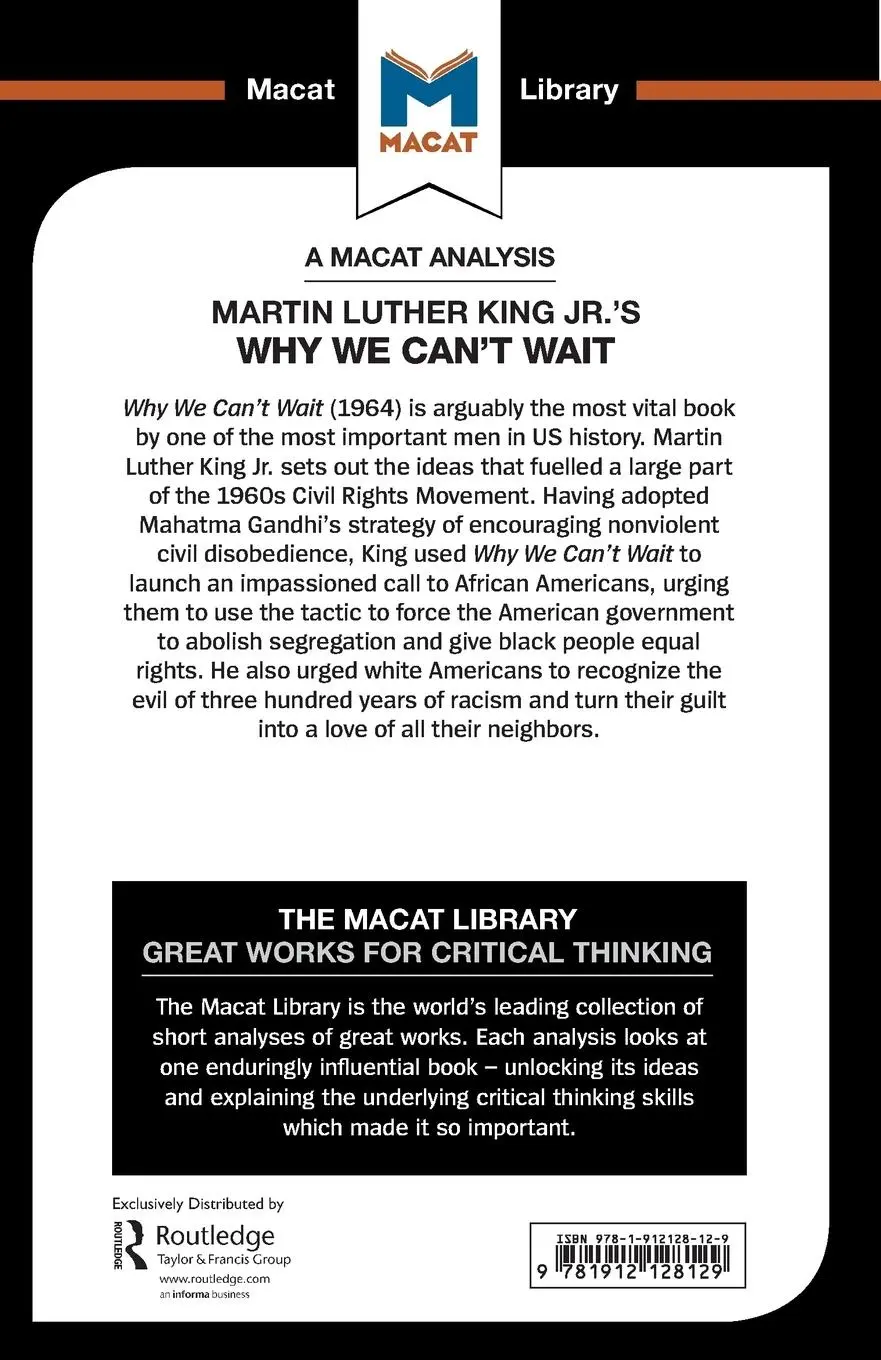Rückseite: 9781912128129 | An Analysis of Martin Luther King Jr.'s Why We Can't Wait | Xidias