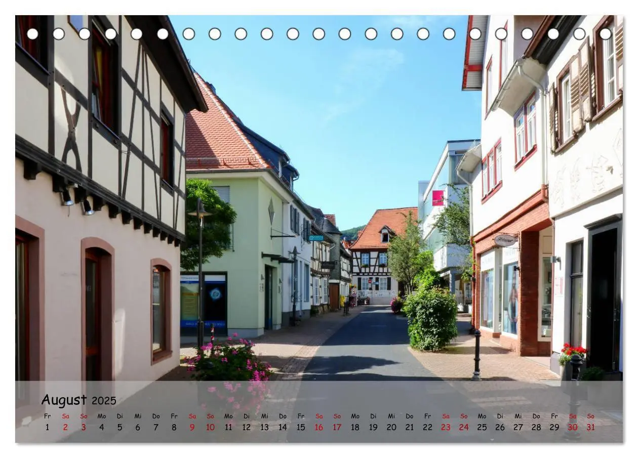Bild: 9783435438129 | Fachwerkromantik in Hofheim am Taunus (Tischkalender 2025 DIN A5...