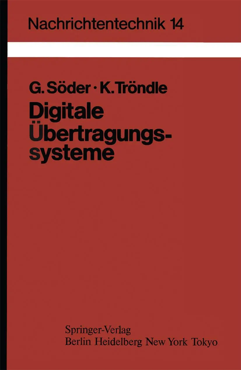 Cover: 9783540138129 | Digitale Übertragungssysteme | Karlheinz Tröndle (u. a.) | Taschenbuch