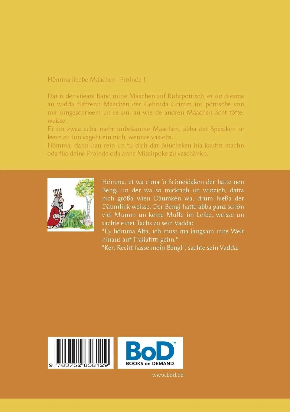 Rückseite: 9783752858129 | Märchen auf Ruhrpottisch | Band 4 | Michael Göbel | Taschenbuch | 2018