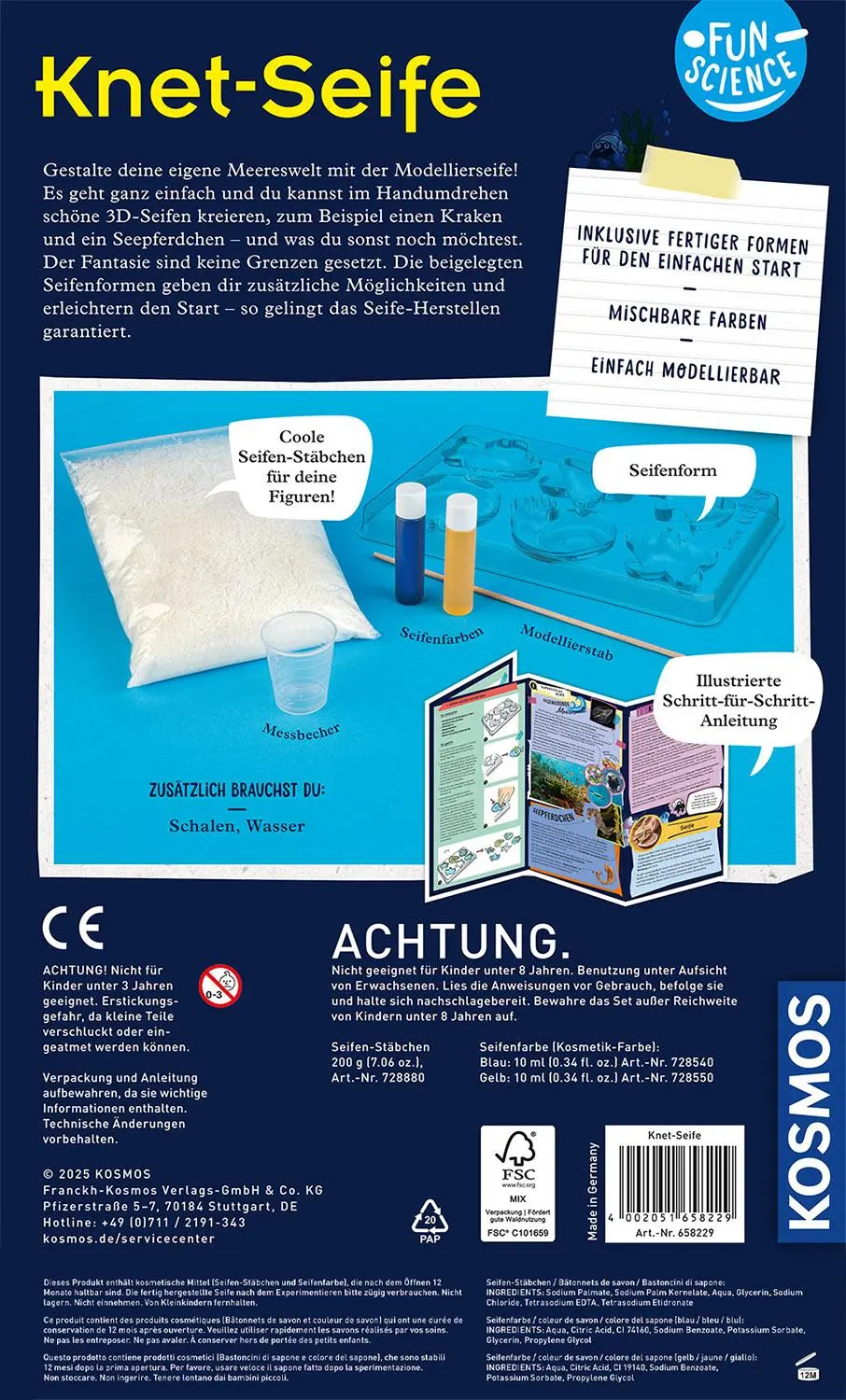 Bild: 4002051658229 | Fun Science Knet-Seife | Experimentierkasten | Spiel | 658229 | 2025