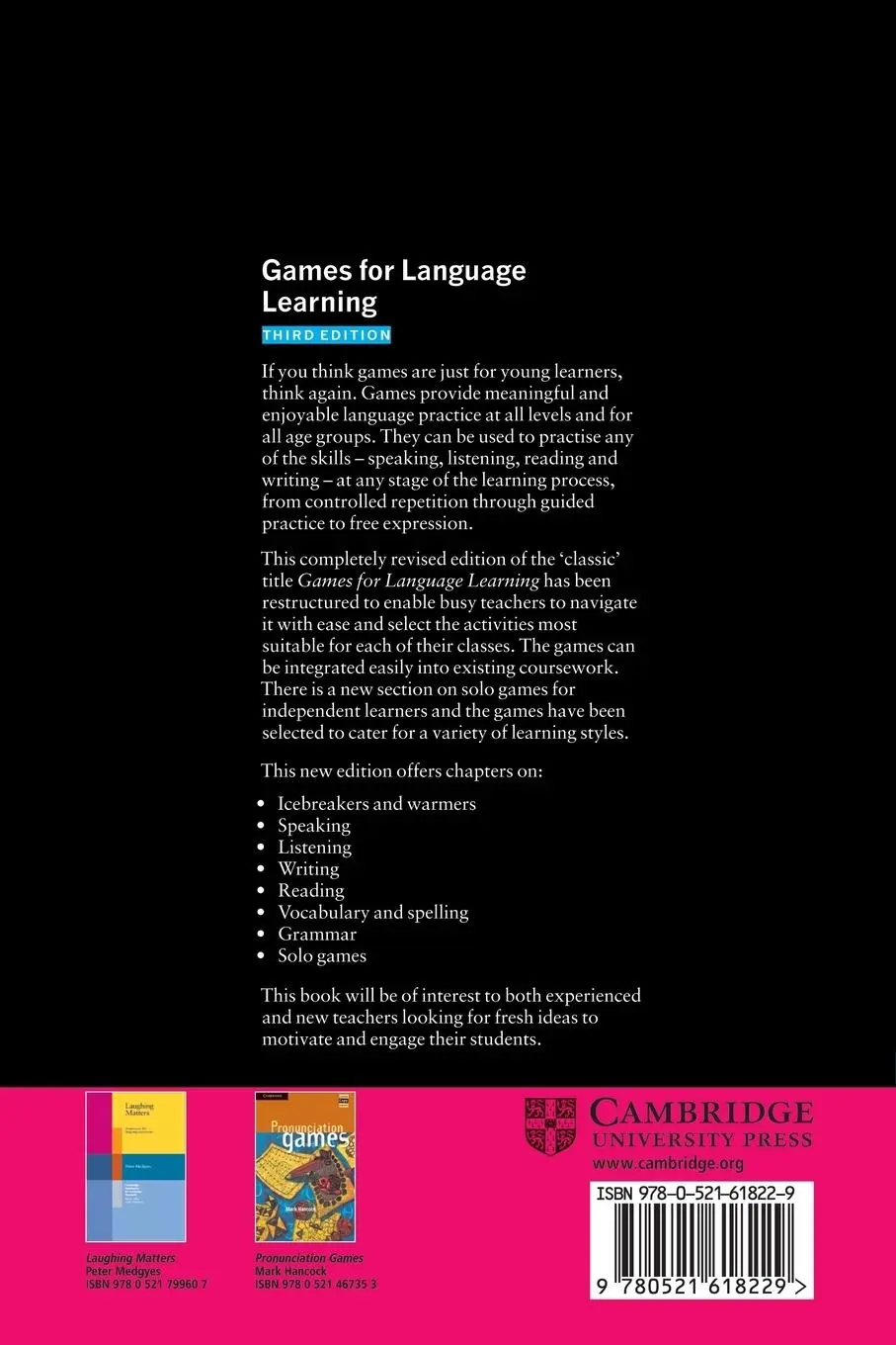 Rückseite: 9780521618229 | Games for Language Learning | Andrew Wright (u. a.) | Taschenbuch