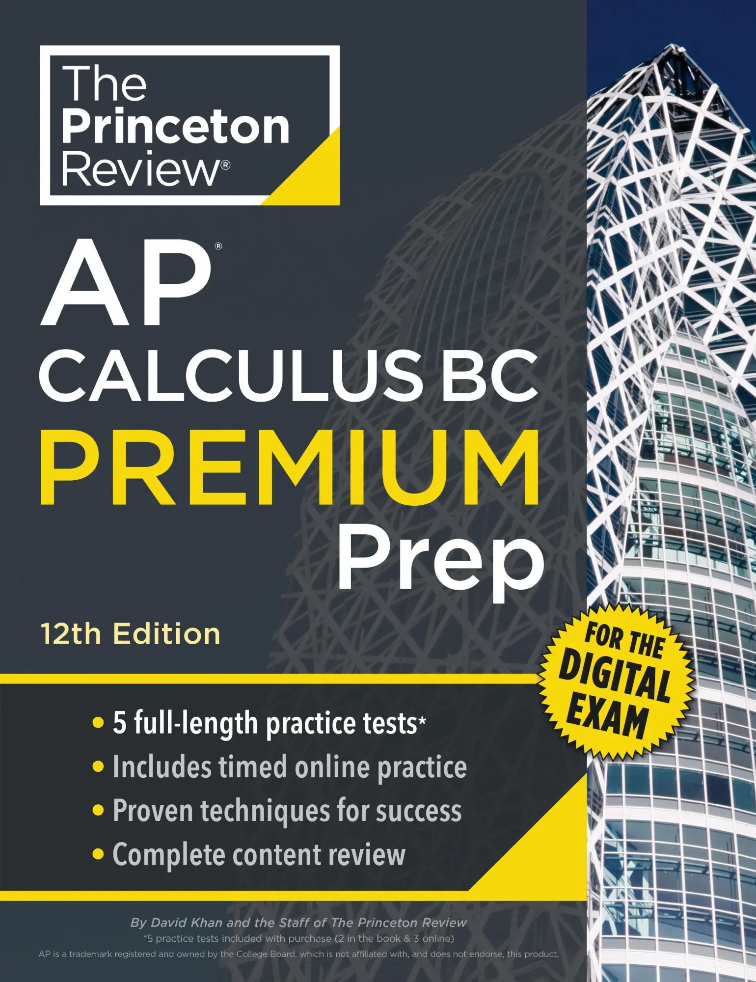 Cover: 9780593518229 | Princeton Review AP Calculus BC Premium Prep, 12th Edition | Khan