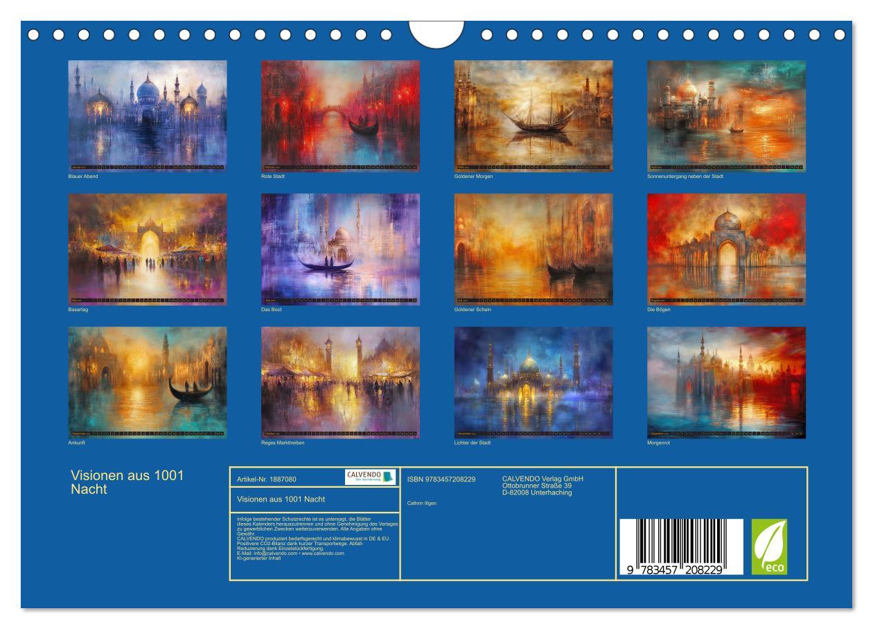 Bild: 9783457208229 | Visionen aus 1001 Nacht (Wandkalender 2025 DIN A4 quer), CALVENDO...