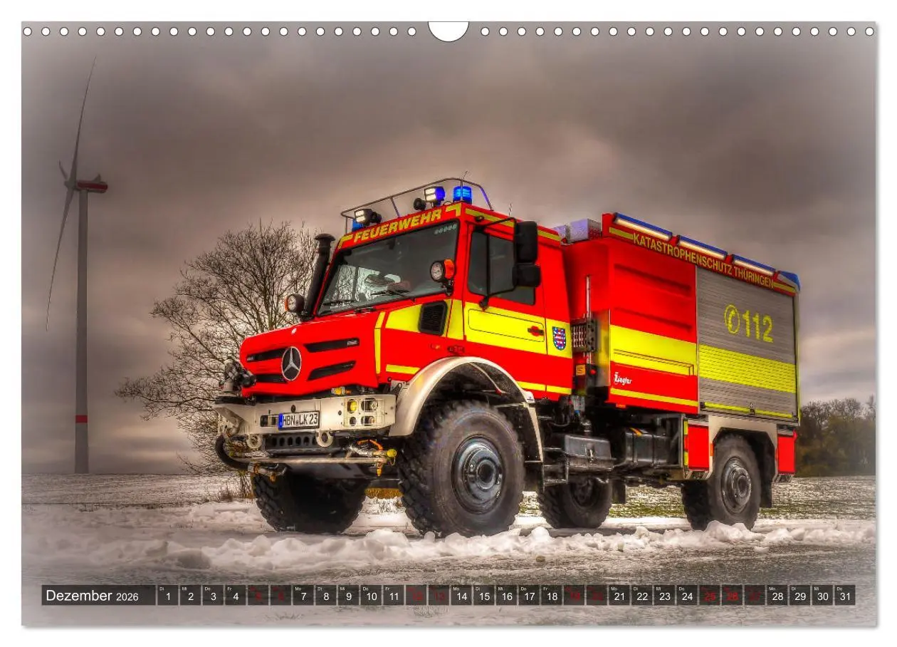 Bild: 9783457518229 | Feuerwehrfahrzeuge (Wandkalender 2026 DIN A3 quer), CALVENDO...