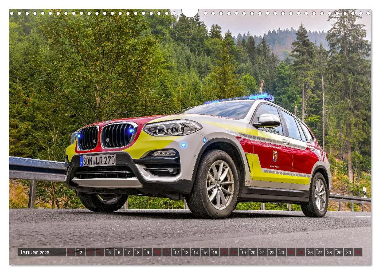 Bild: 9783457518229 | Feuerwehrfahrzeuge (Wandkalender 2026 DIN A3 quer), CALVENDO...