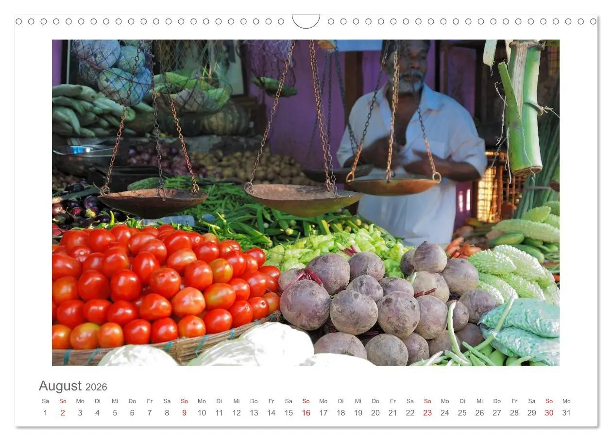 Bild: 9783516228229 | Farbenfrohes Kerala - Eindrücke aus God´s Own Country (Wandkalender...