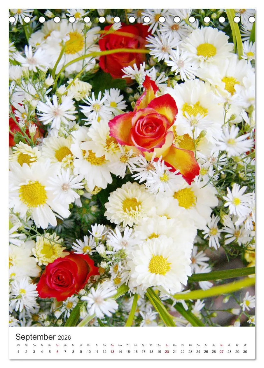 Bild: 9783516398229 | Verliebt in Blumen (Tischkalender 2026 DIN A5 hoch), CALVENDO...
