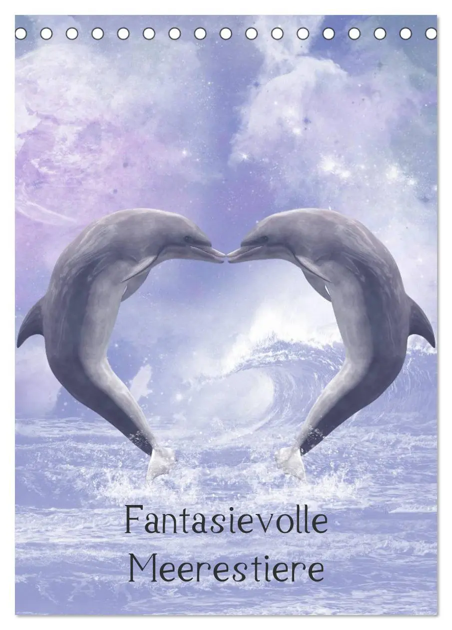 Cover: 9783516468229 | Fantasievolle Meerestiere (Tischkalender 2026 DIN A5 hoch),...