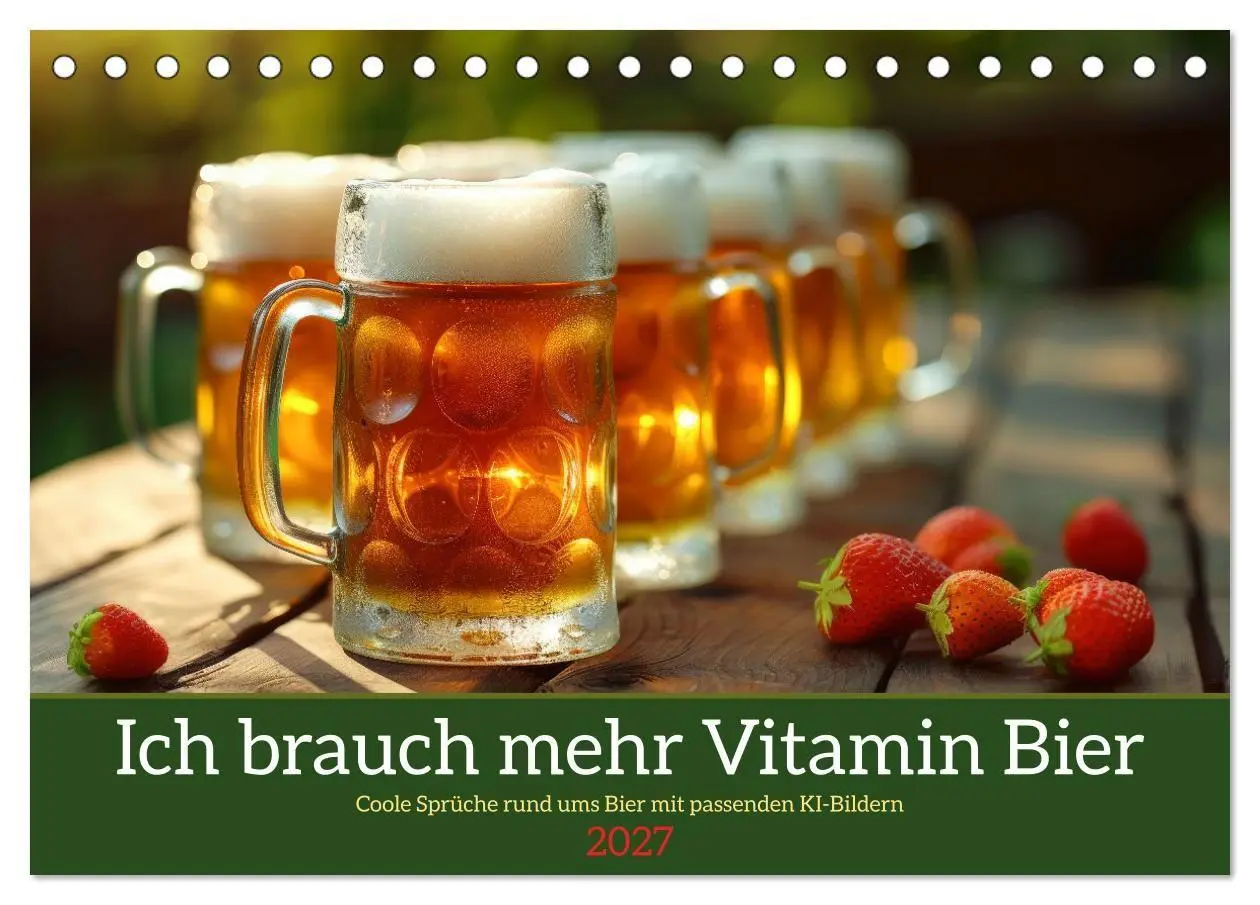 Cover: 9783569178229 | Ich brauch mehr Vitamin Bier (Tischkalender 2027 DIN A5 quer),...