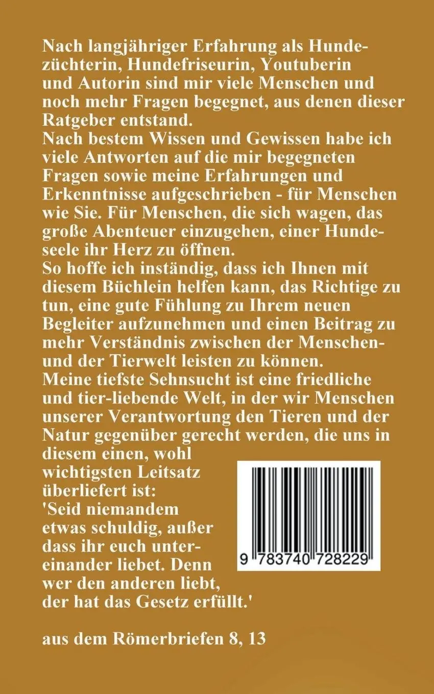 Rückseite: 9783740728229 | Der Hund - Das unbekannte Wesen | Antonia Katharina Tessnow | Buch