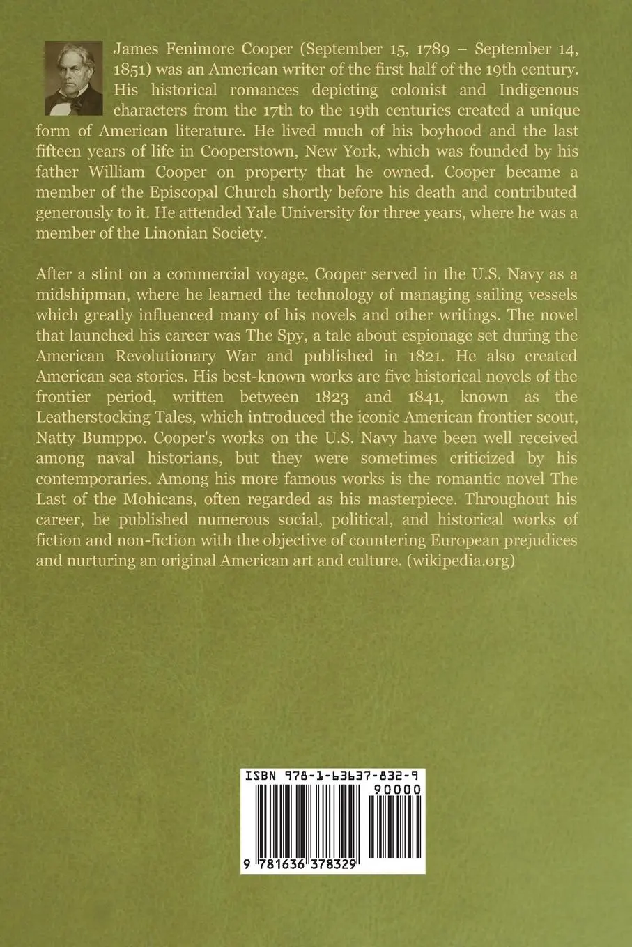 Rückseite: 9781636378329 | The Pilot | A Tale of the Sea | James Fenimore Cooper | Taschenbuch
