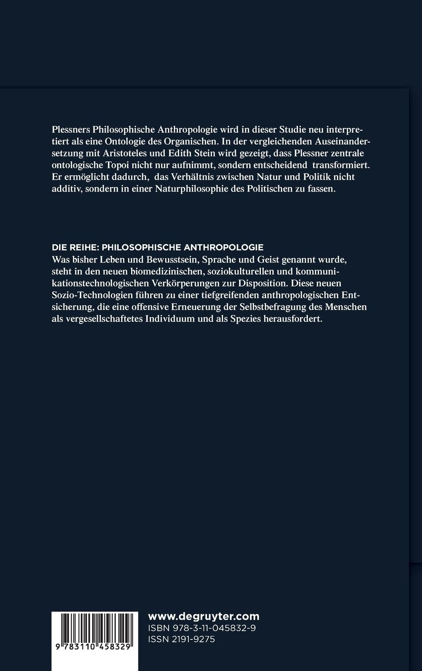 Rückseite: 9783110458329 | Das Politische in der Ontologie der Person | Sebastian Edinger | Buch