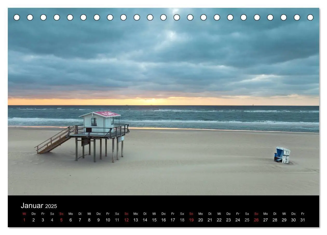 Bild: 9783435658329 | SYLT hinter den Dünen (Tischkalender 2025 DIN A5 quer), CALVENDO...