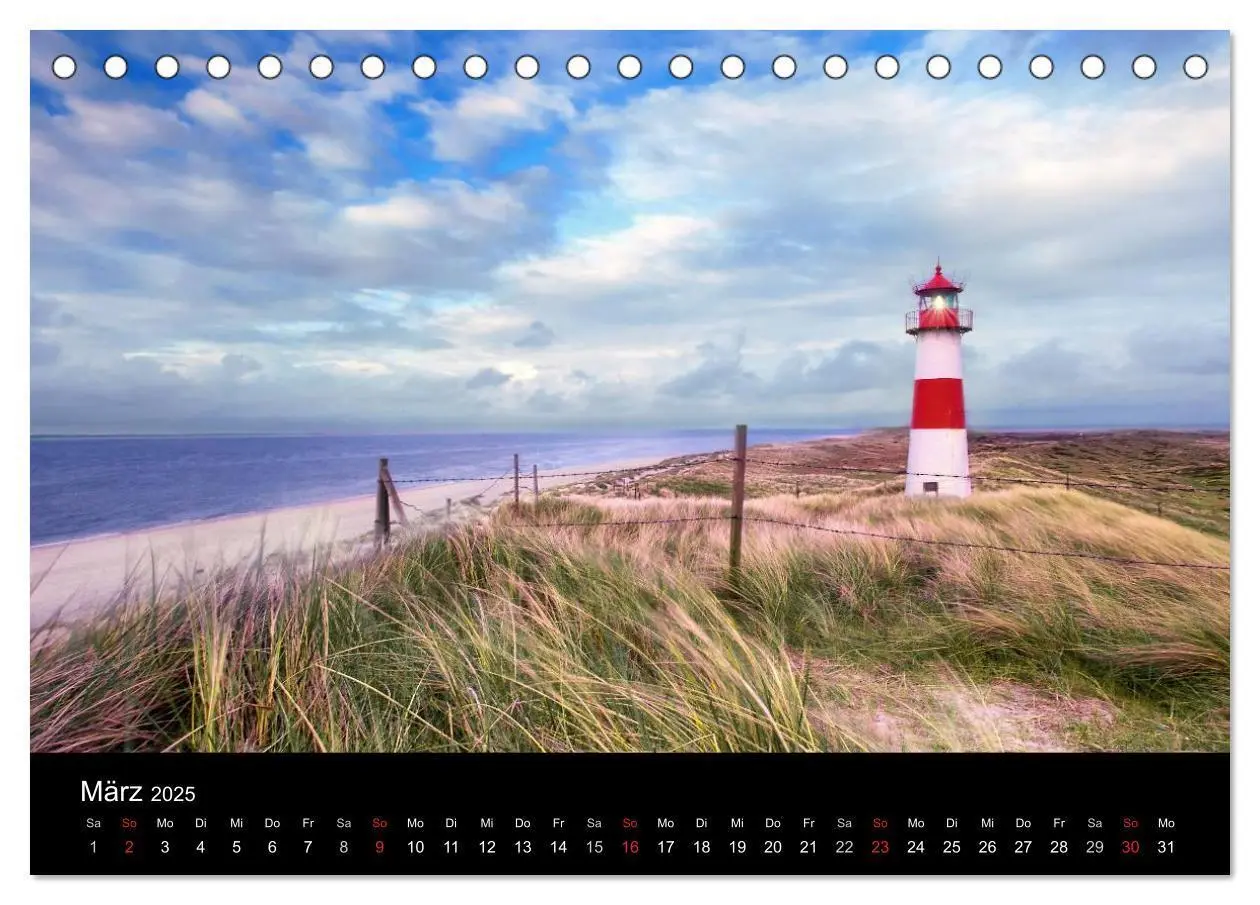 Bild: 9783435658329 | SYLT hinter den Dünen (Tischkalender 2025 DIN A5 quer), CALVENDO...