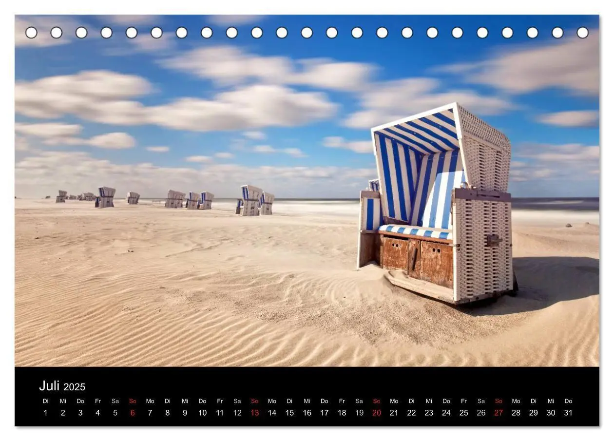 Bild: 9783435658329 | SYLT hinter den Dünen (Tischkalender 2025 DIN A5 quer), CALVENDO...