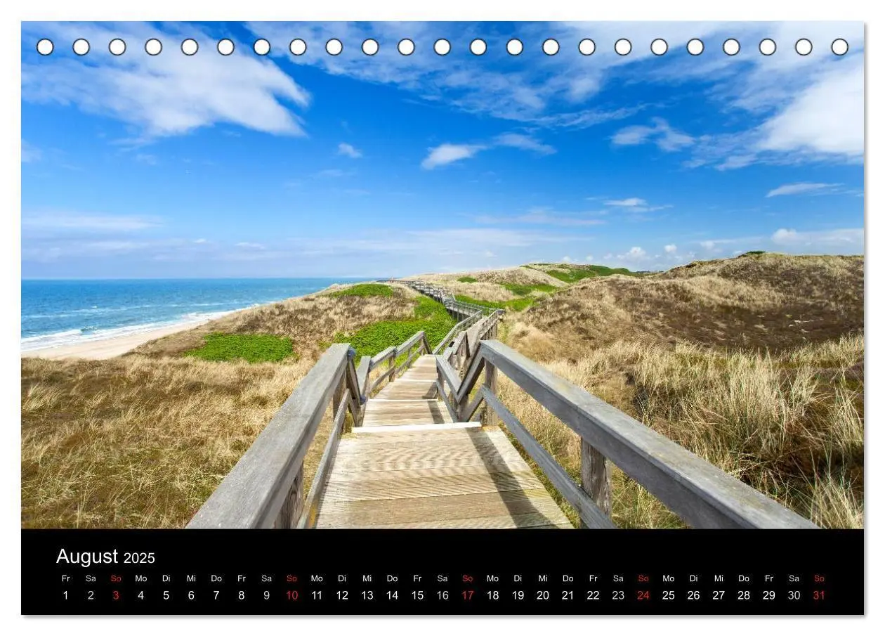 Bild: 9783435658329 | SYLT hinter den Dünen (Tischkalender 2025 DIN A5 quer), CALVENDO...