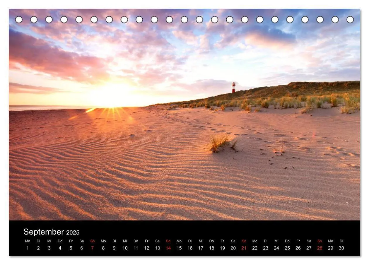 Bild: 9783435658329 | SYLT hinter den Dünen (Tischkalender 2025 DIN A5 quer), CALVENDO...