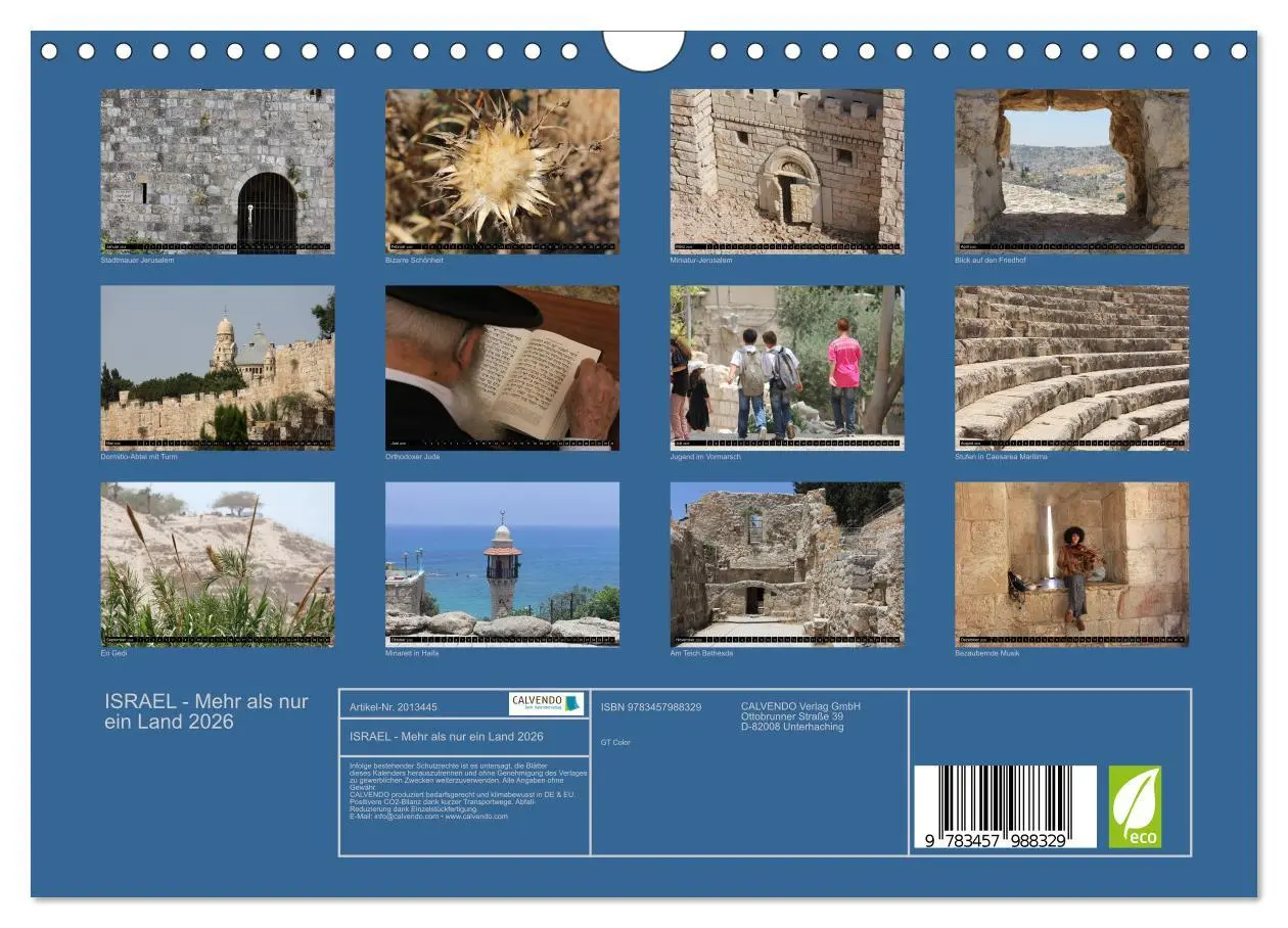 Bild: 9783457988329 | ISRAEL - Mehr als nur ein Land 2026 (Wandkalender 2026 DIN A4...
