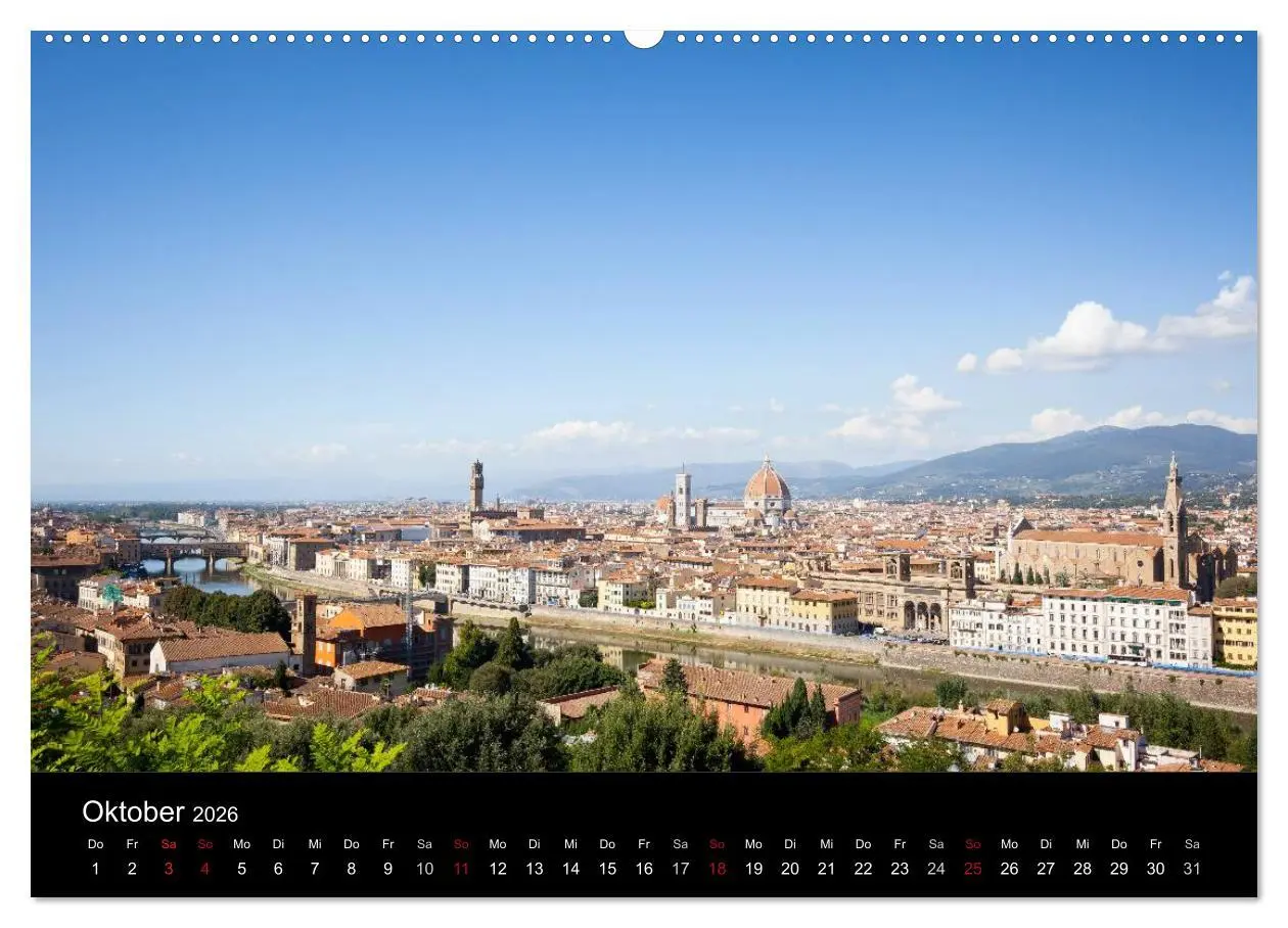 Bild: 9783516148329 | Florenz (hochwertiger Premium Wandkalender 2026 DIN A2 quer),...
