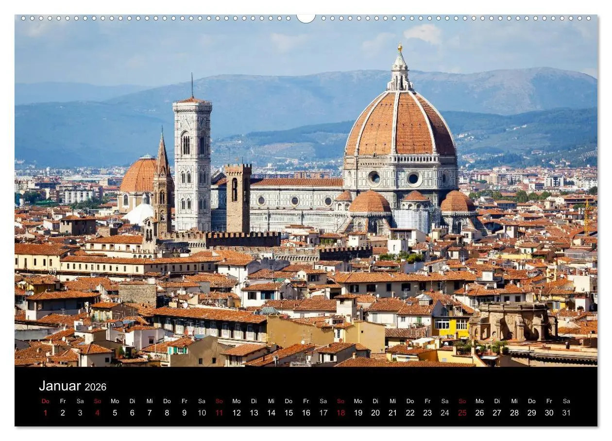 Bild: 9783516148329 | Florenz (hochwertiger Premium Wandkalender 2026 DIN A2 quer),...