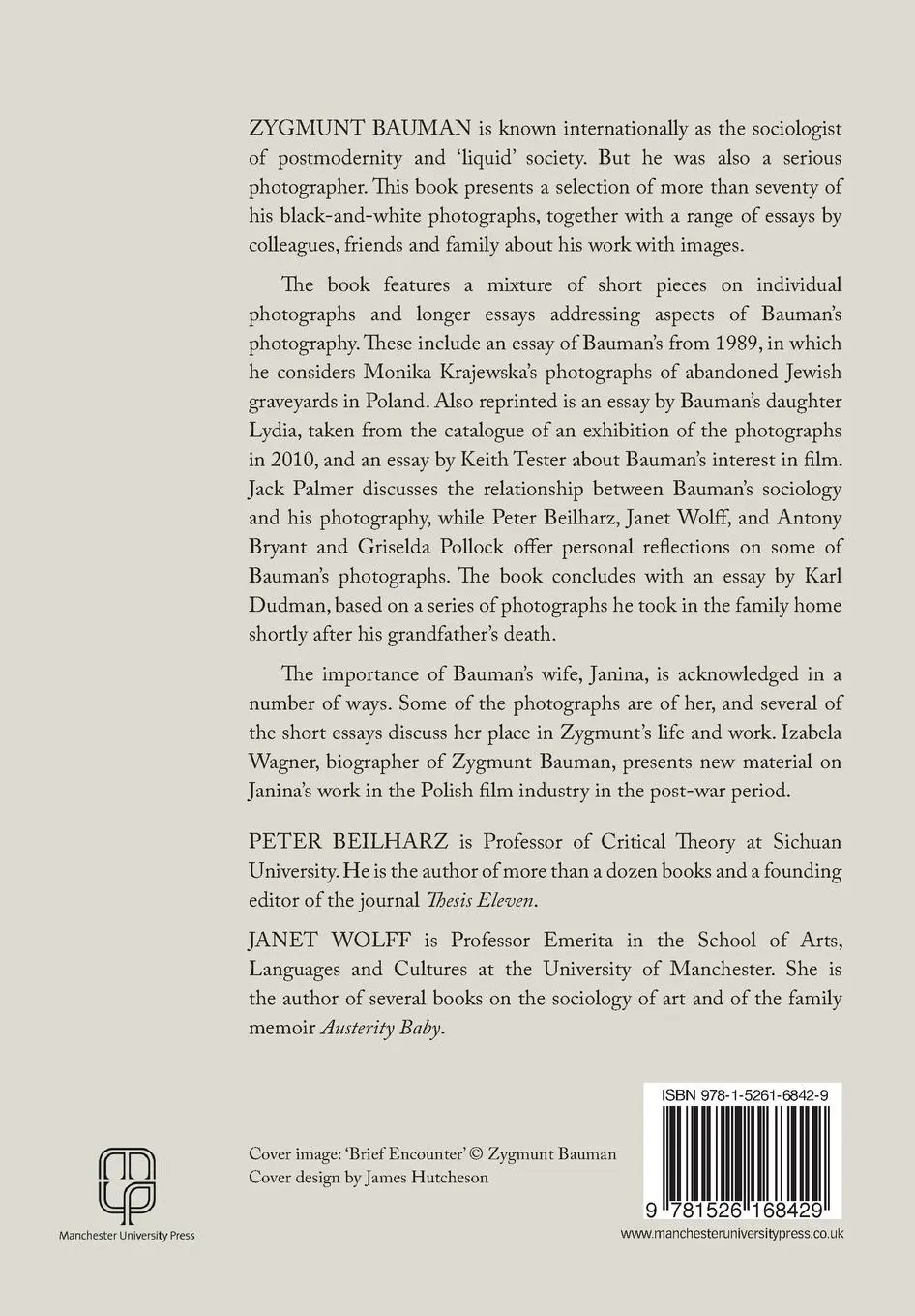 Rückseite: 9781526168429 | The photographs of Zygmunt Bauman | Peter Beilharz (u. a.) | Buch