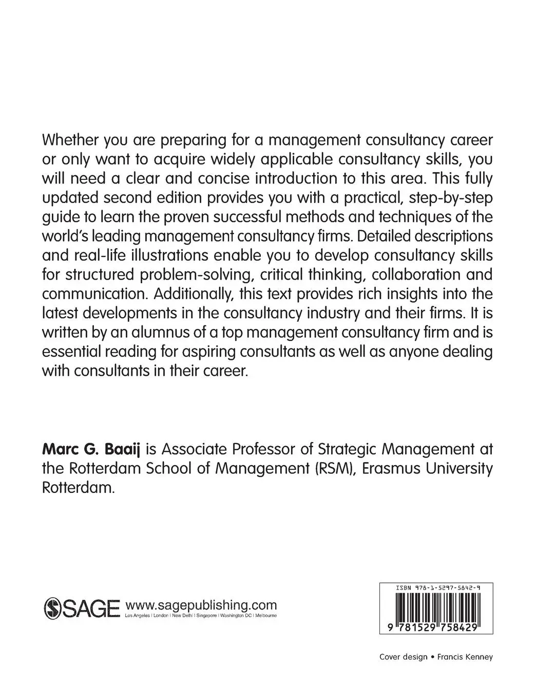 Rückseite: 9781529758429 | An Introduction to Management Consultancy | Marc G. Baaij | Buch