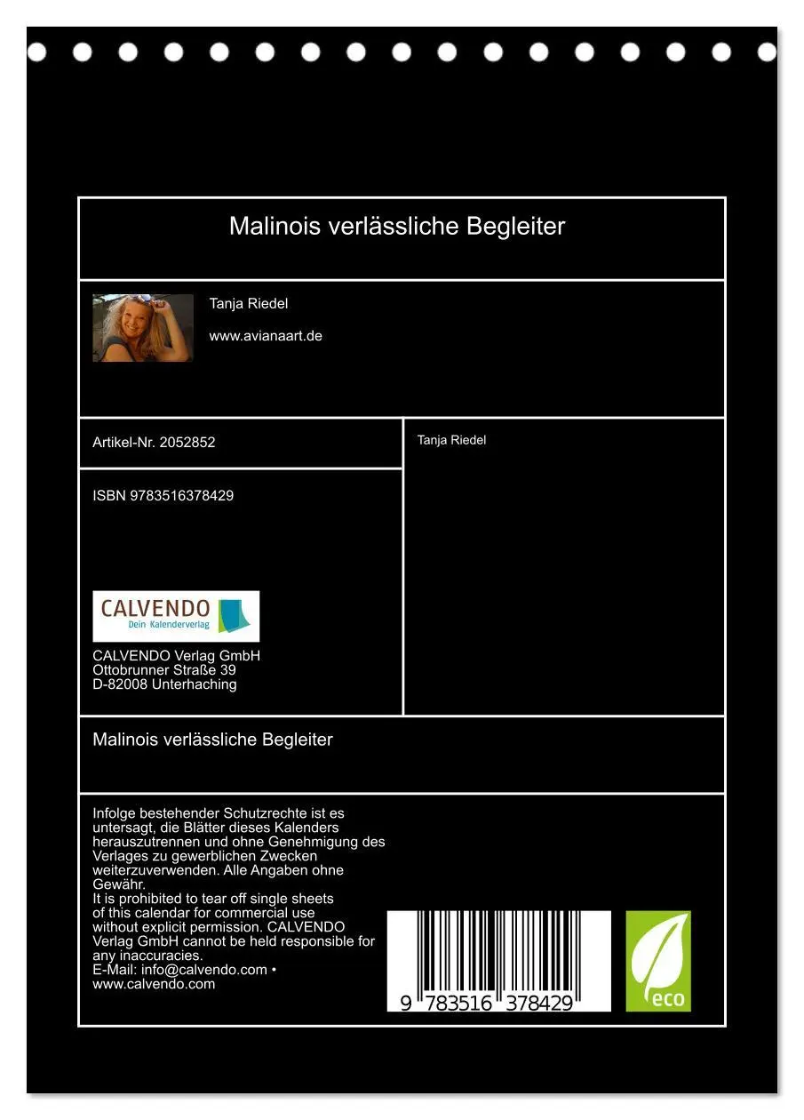 Bild: 9783516378429 | Malinois verlässliche Begleiter (Tischkalender 2026 DIN A5 hoch),...