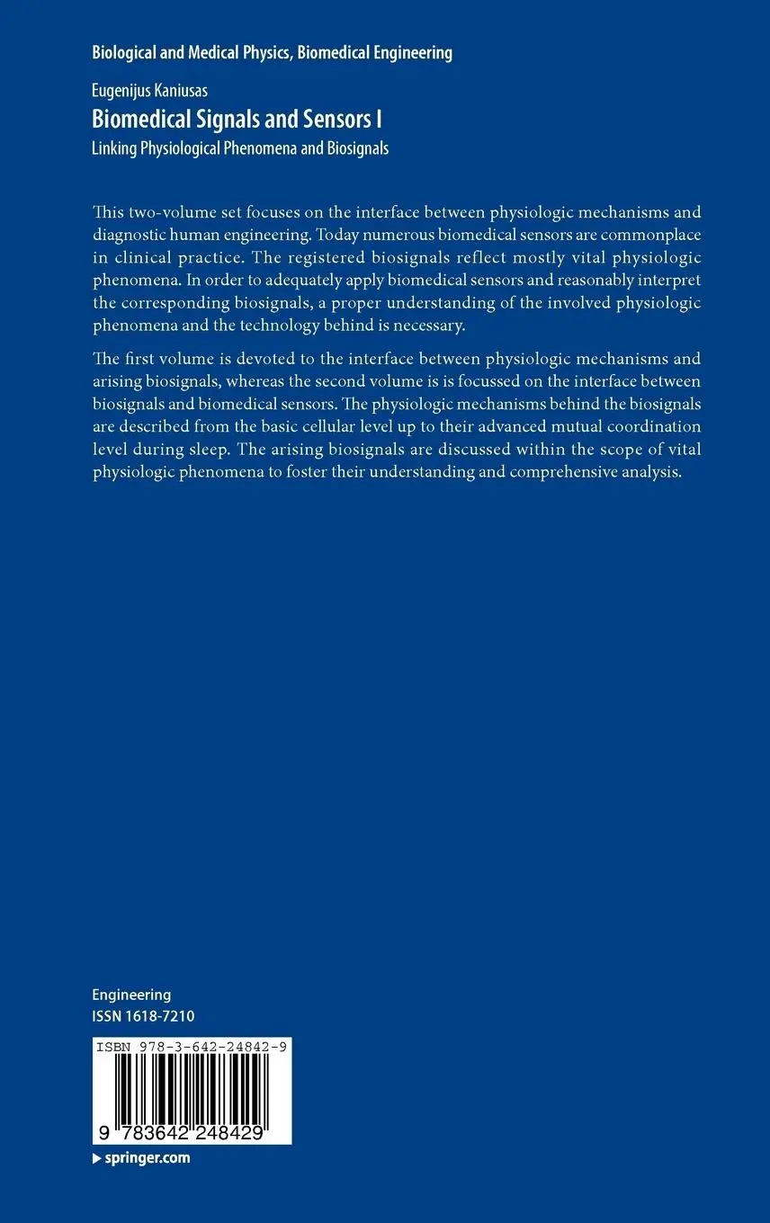 Rückseite: 9783642248429 | Biomedical Signals and Sensors I | Eugenijus Kaniusas | Buch | xviii