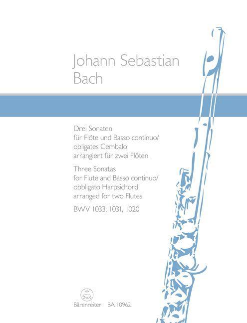 Cover: 9790006578429 | Drei Sonaten für Flöte und Basso continuo oder obligates Cembalo...