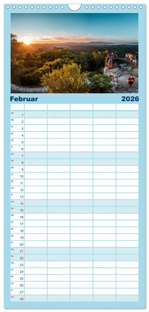 Bild: 9783516508529 | Familienplaner 2026 - Korfu - Grüne Insel im Ionischen Meer mit 5...