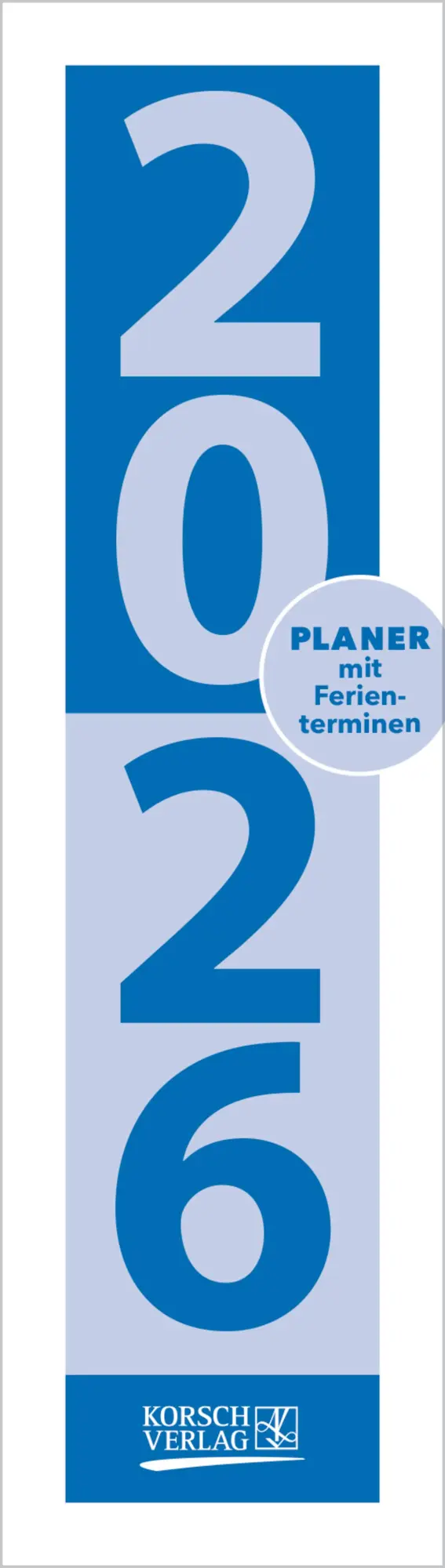 Cover: 9783731888529 | Streifenplaner Mini Blau 2026 | Verlag Korsch | Kalender | 13 S.