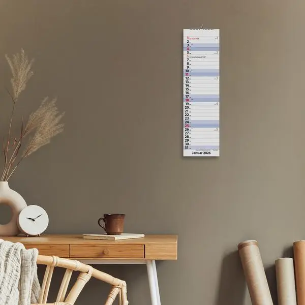 Bild: 9783731888529 | Streifenplaner Mini Blau 2026 | Verlag Korsch | Kalender | 13 S.