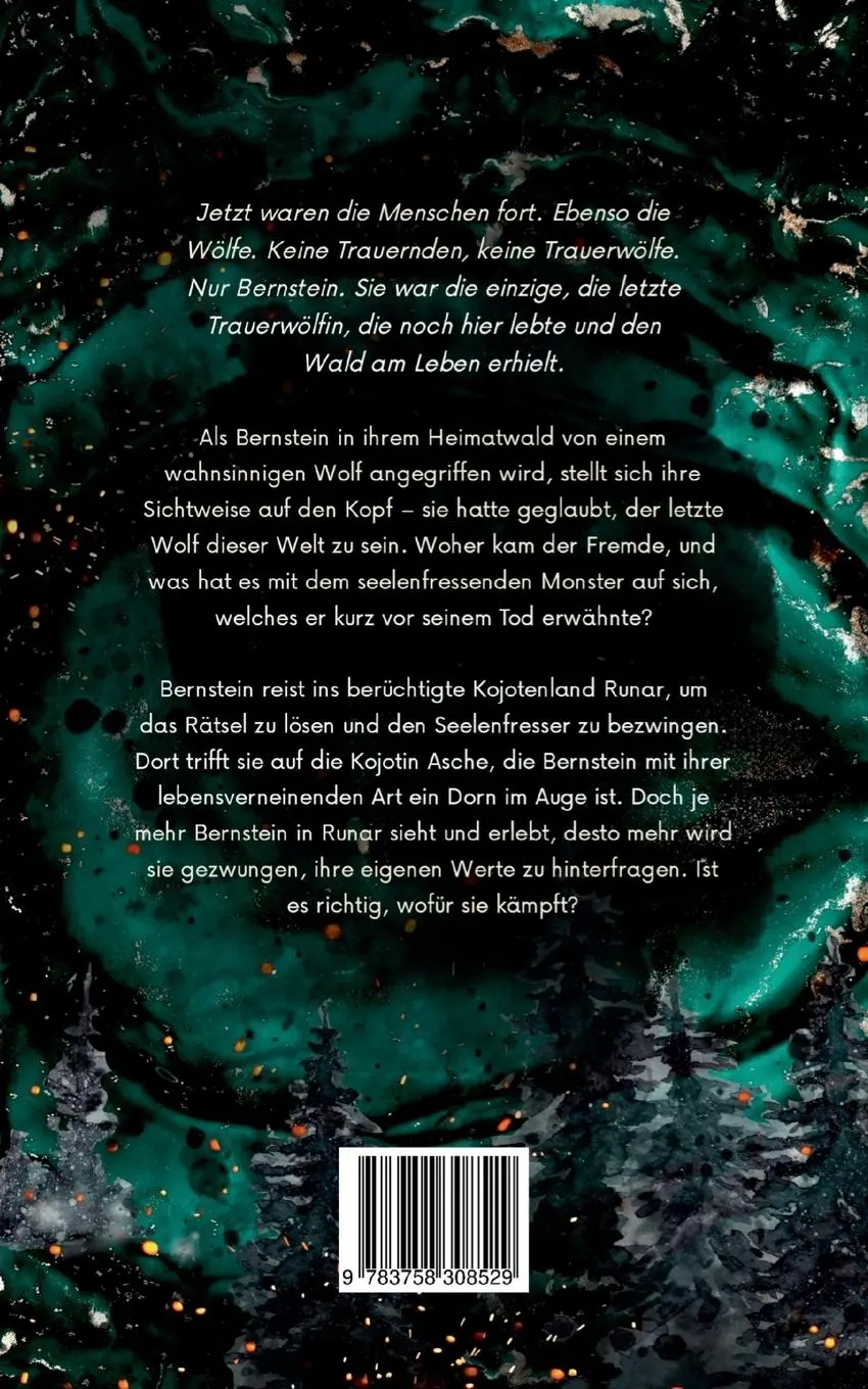 Rückseite: 9783758308529 | Die Trauerwölfin | Silvana Huber | Taschenbuch | 280 S. | Deutsch