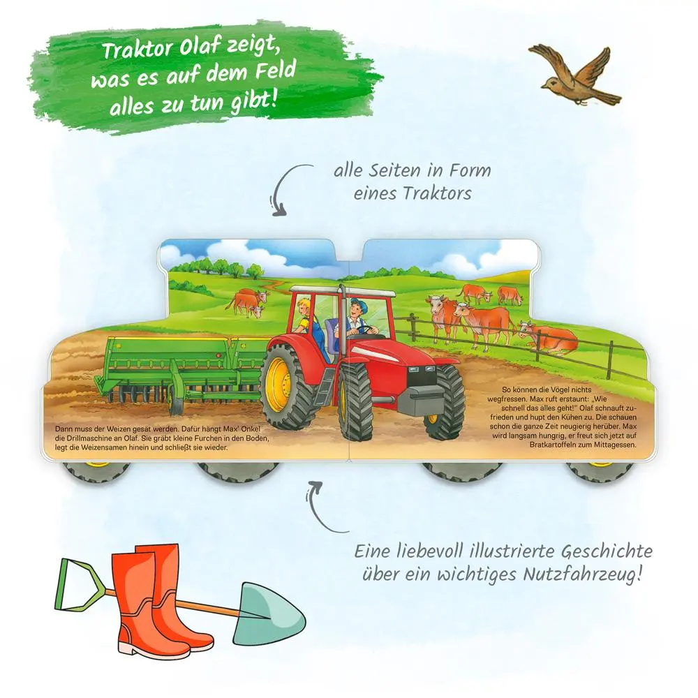 Bild: 9783965528529 | Trötsch Pappenbuch Räderbuch Mein großer roter Traktor | Co.KG | Buch