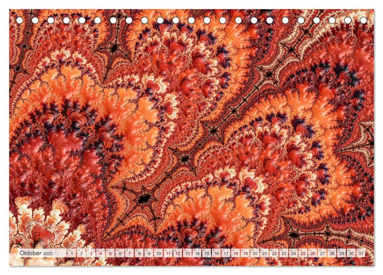 Bild: 9783383848629 | Fraktale Visionen (Tischkalender 2025 DIN A5 quer), CALVENDO...