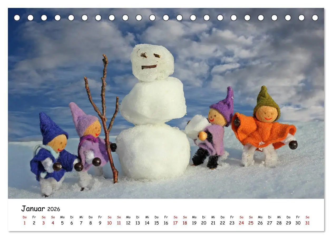 Bild: 9783457888629 | Die Abenteuer der vier kleinen Wichtel (Tischkalender 2026 DIN A5...