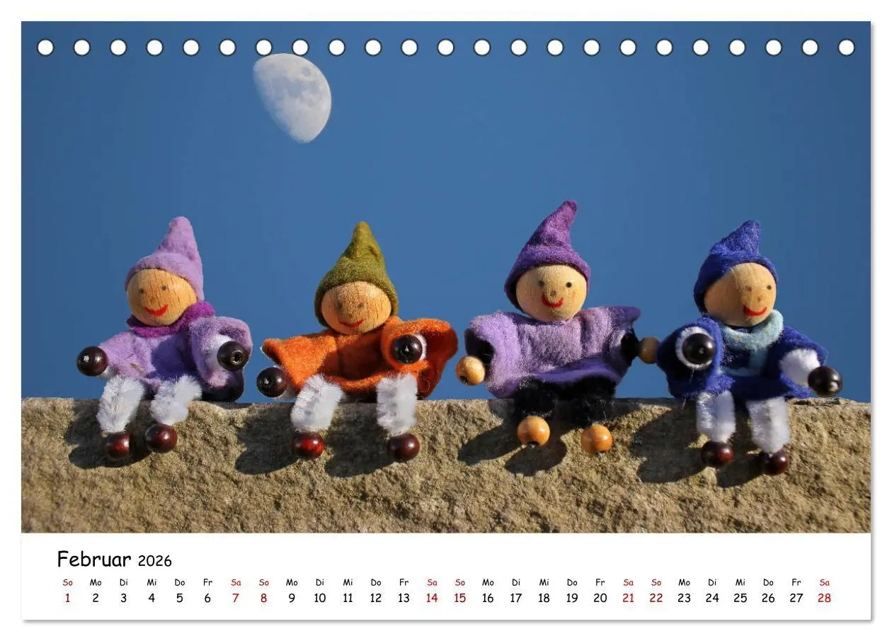 Bild: 9783457888629 | Die Abenteuer der vier kleinen Wichtel (Tischkalender 2026 DIN A5...