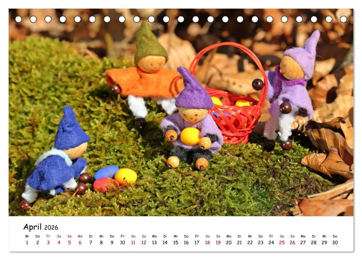 Bild: 9783457888629 | Die Abenteuer der vier kleinen Wichtel (Tischkalender 2026 DIN A5...