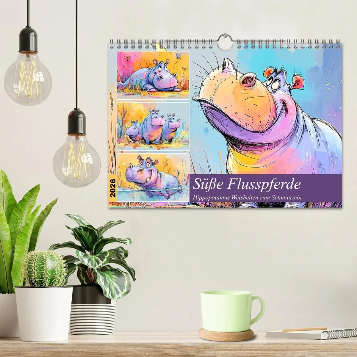 Bild: 9783516738629 | Süße Flusspferde. Hippopotamus Weisheiten zum Schmunzeln...