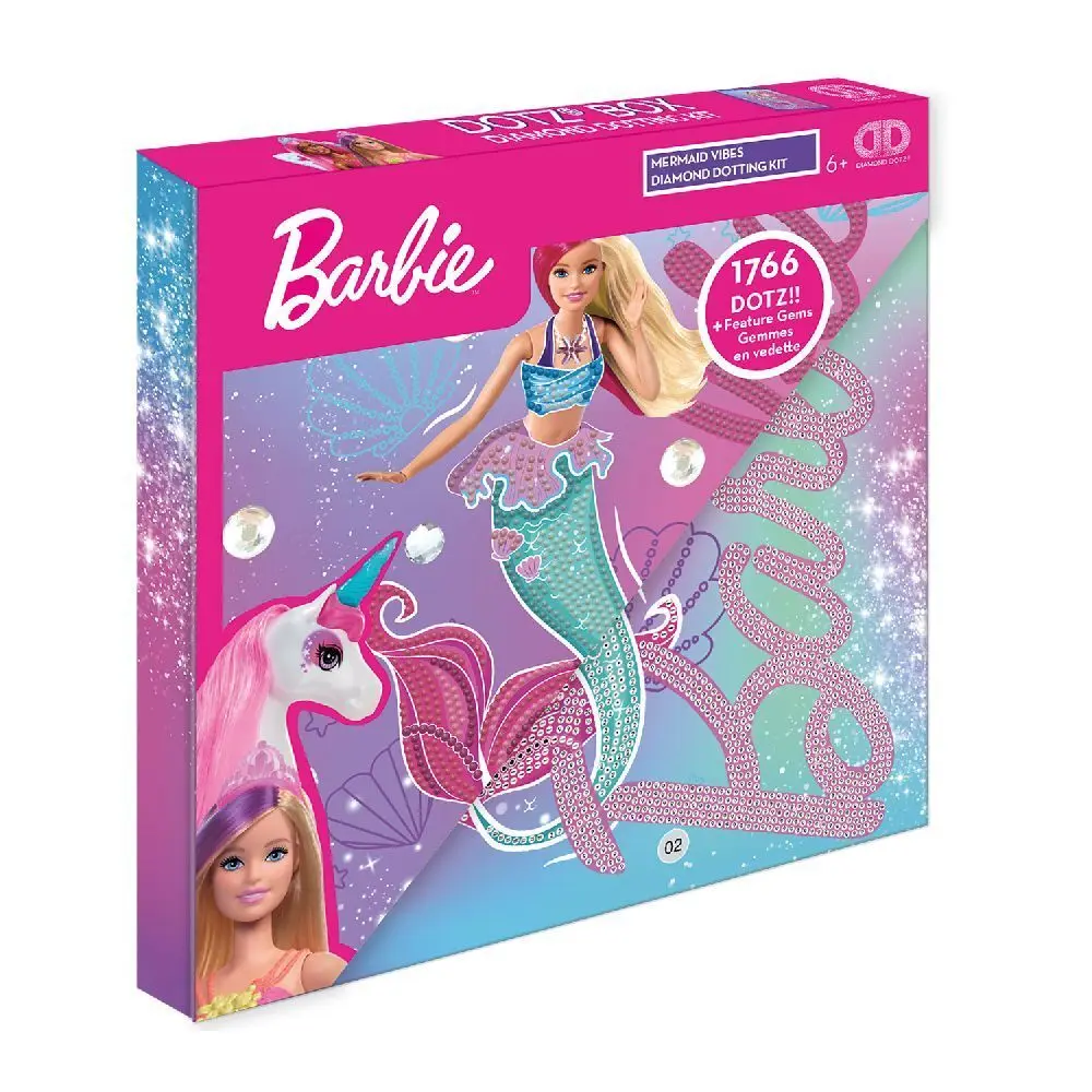 Cover: 4895225928729 | DIAMOND DOTZ - Diamond Painting Meerjungfrau Barbie | Kit (Bastelset)
