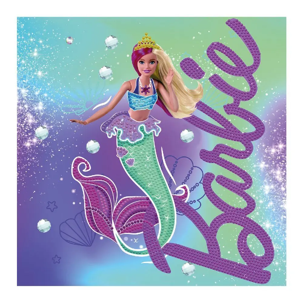 Bild: 4895225928729 | DIAMOND DOTZ - Diamond Painting Meerjungfrau Barbie | Kit (Bastelset)