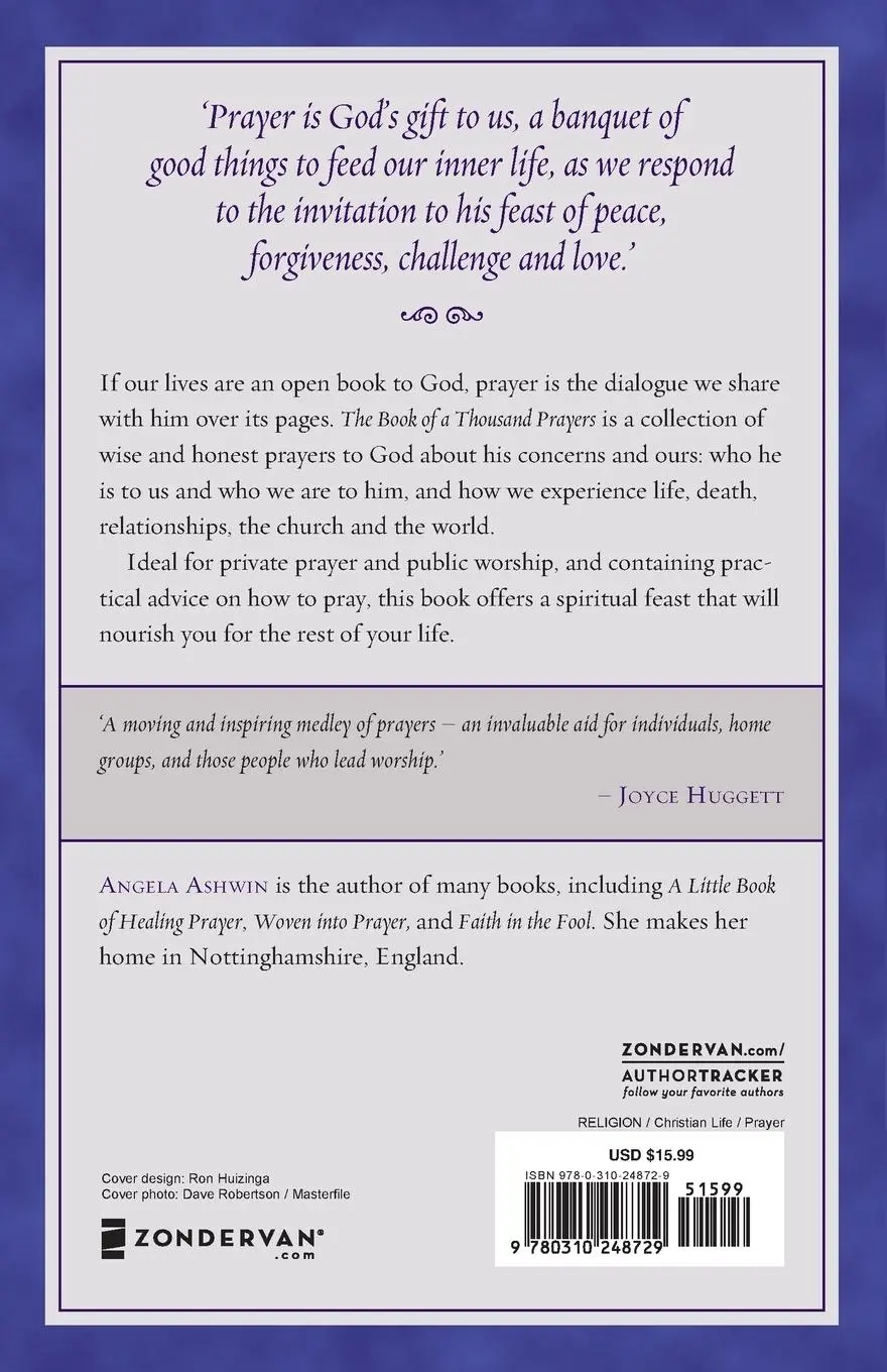 Rückseite: 9780310248729 | The Book of a Thousand Prayers | Zondervan | Taschenbuch | Englisch