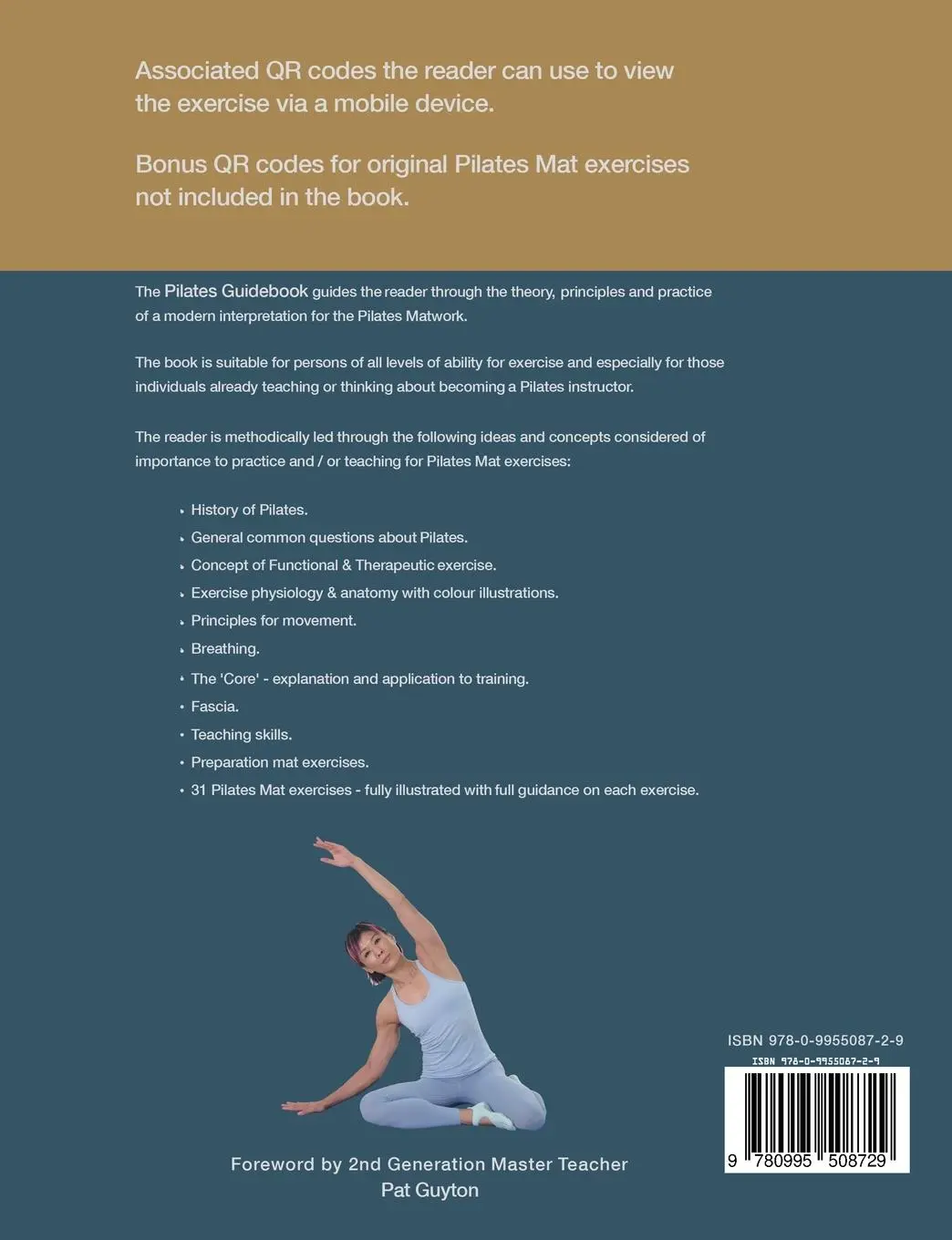 Rückseite: 9780995508729 | The Pilates Guidebook | Pilates Mat Exercises - Theory &amp; Practice